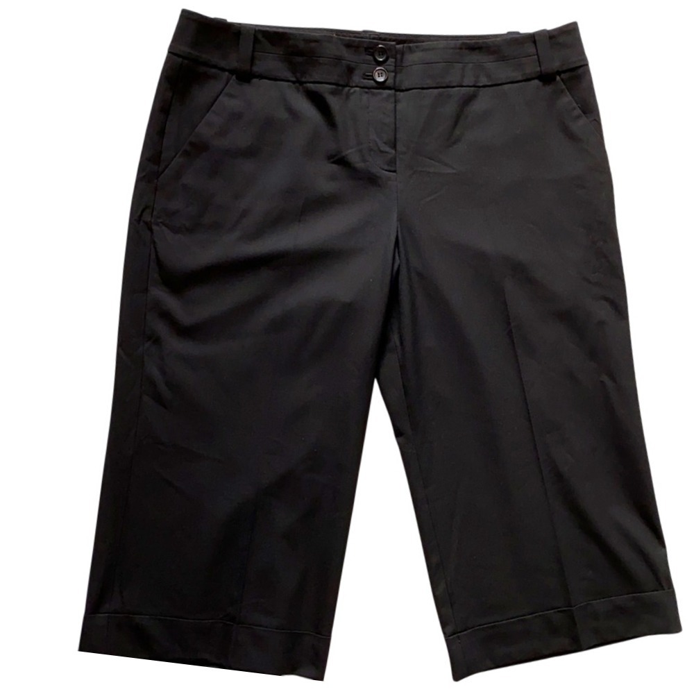 The Limited Women's Black Cassidy Fit Capri Pants Knee Length Business Casual 18